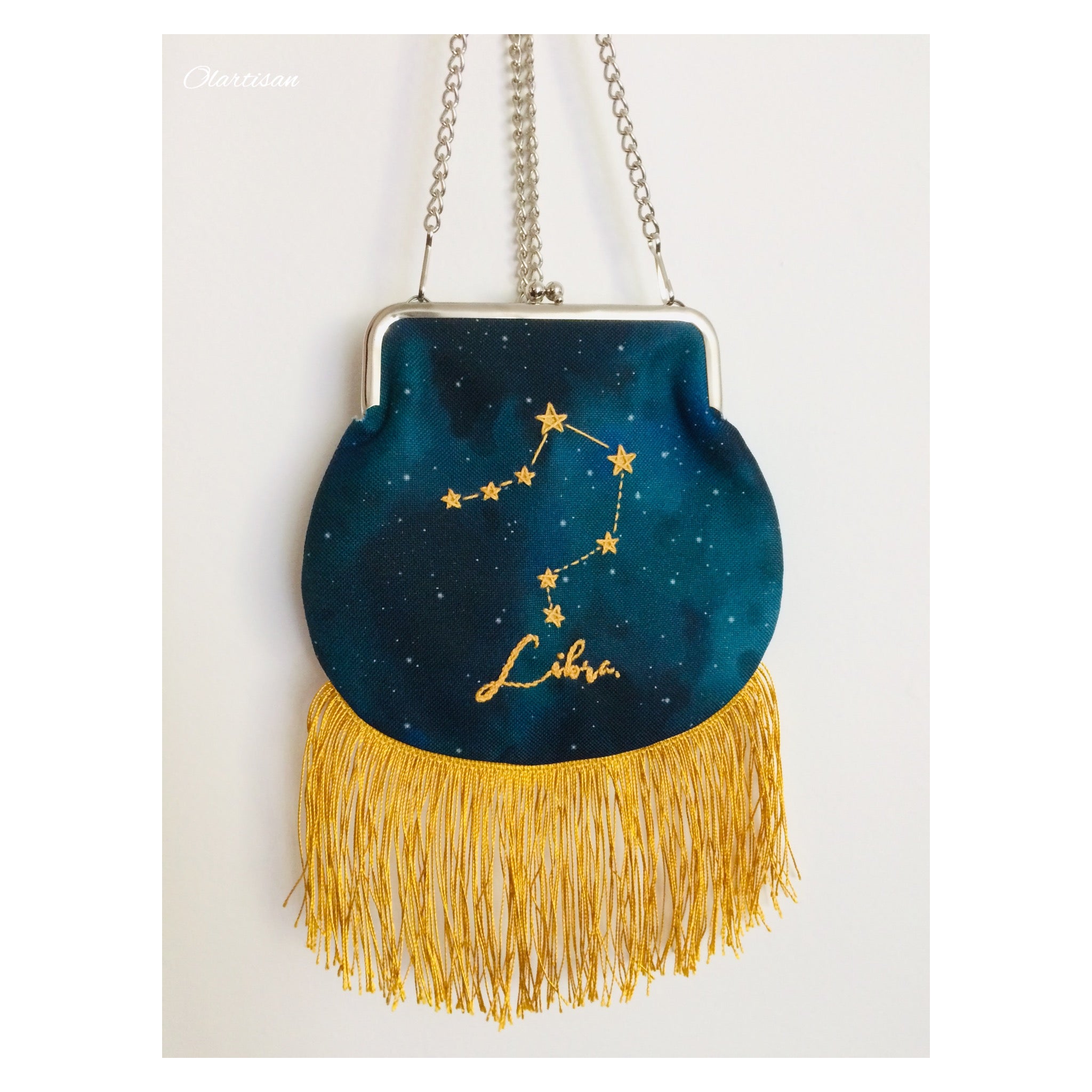 Embroidery star round shape best sale crossbody bag